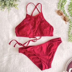 Cranberry Halter Bikini M